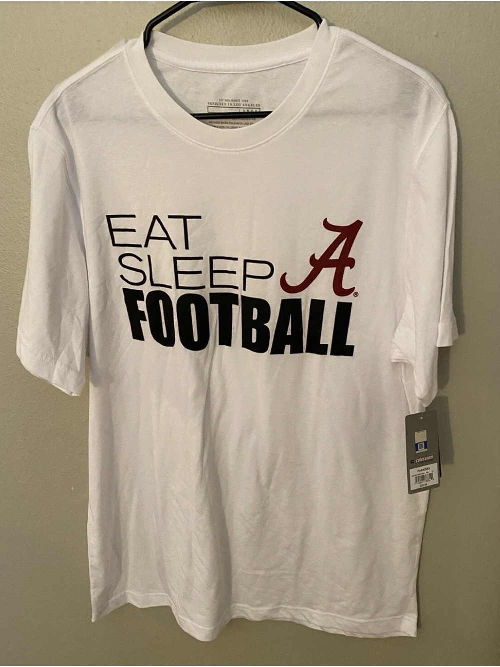 Colosseum Eat Sleep Atlanta Football Short-Sleeve T-Shirt - White